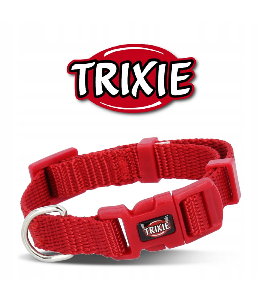 Obroża nylonowa 15 - 25 cm / 10 mm czerwona Trixie