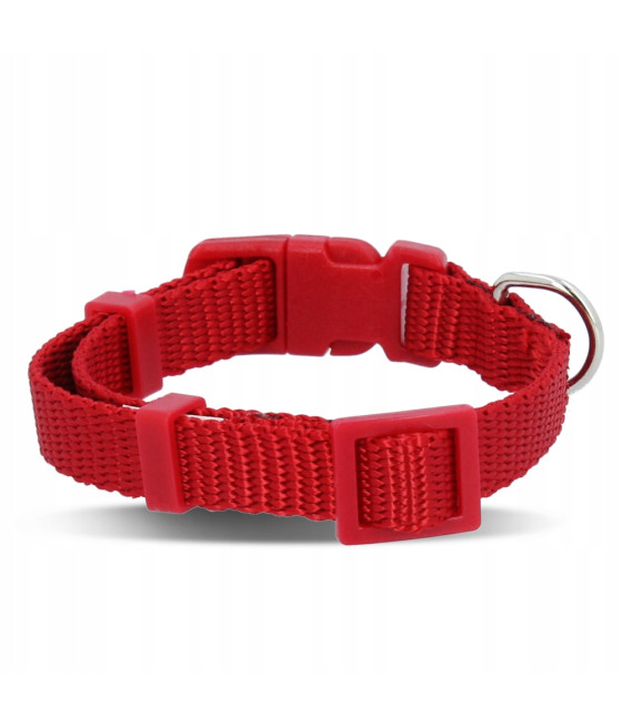 Obroża nylonowa 15 - 25 cm / 10 mm czerwona Trixie