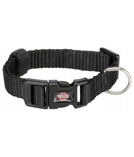 Obroża nylonowa 15 - 25 cm / 10 mm czarna