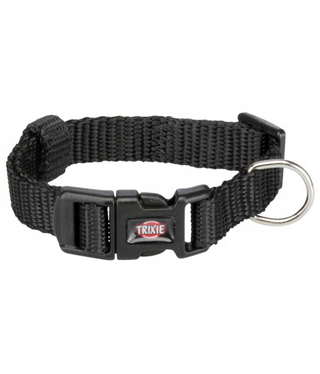 Obroża nylonowa 15 - 25 cm / 10 mm czarna