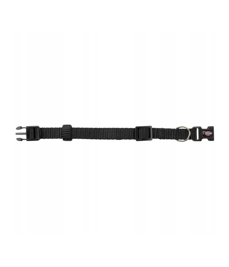 Obroża nylonowa 15 - 25 cm / 10 mm czarna