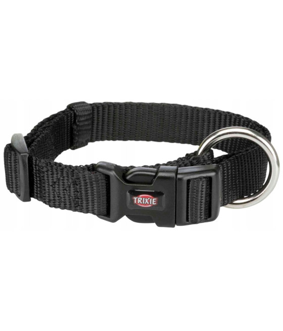 Obroża nylonowa 15 - 25 cm / 10 mm czarna