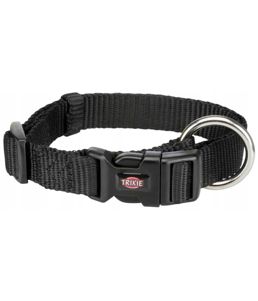Obroża nylonowa 15 - 25 cm / 10 mm czarna
