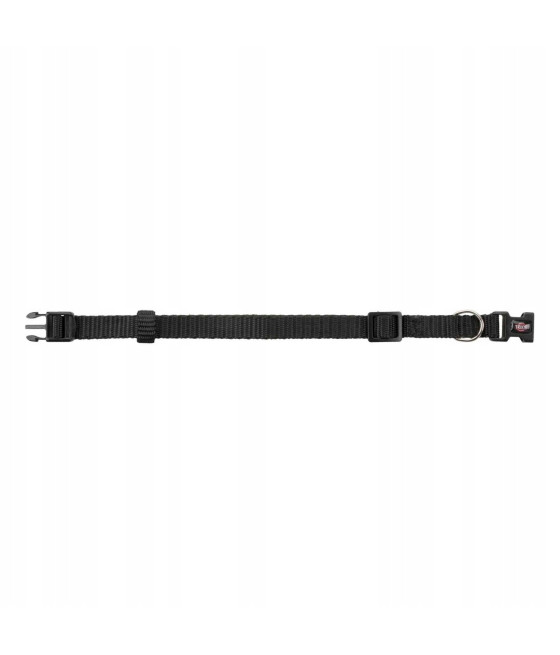 Obroża nylonowa 15 - 25 cm / 10 mm czarna
