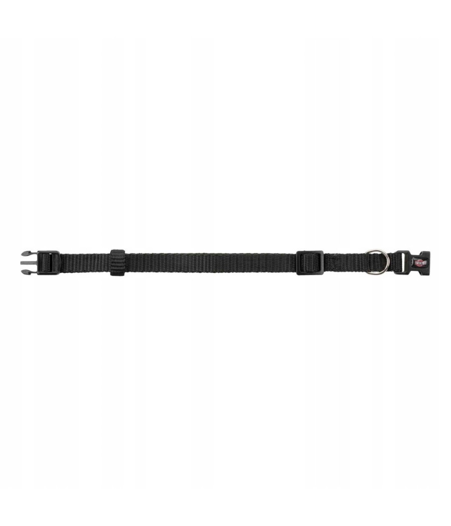 Obroża nylonowa 15 - 25 cm / 10 mm czarna