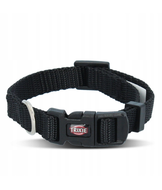 Obroża nylonowa 15 - 25 cm / 10 mm czarna