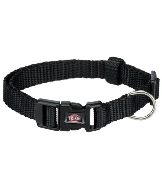 Obroża nylonowa 15 - 25 cm / 10 mm czarna
