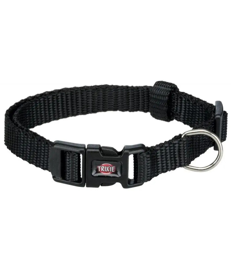 Obroża nylonowa 15 - 25 cm / 10 mm czarna