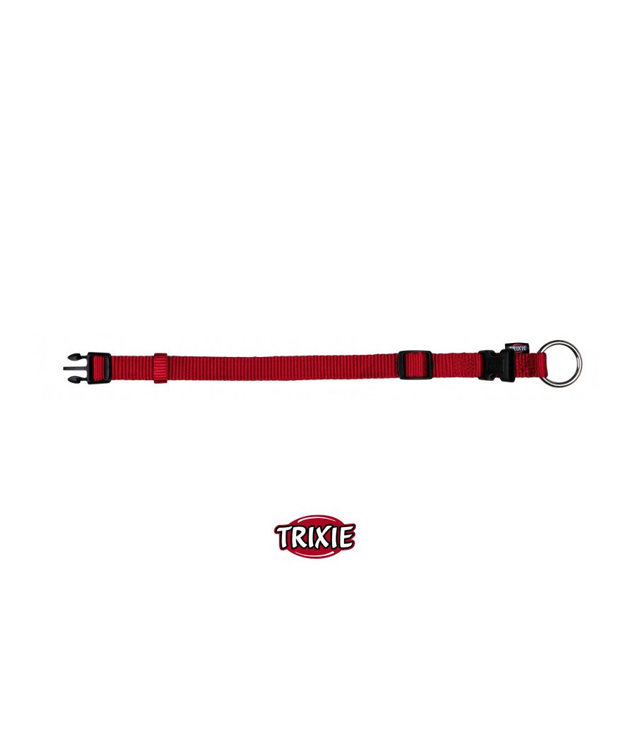 Trixie r. S/M Obroża nylonowa 30 - 45 cm / 15 mm czerwona