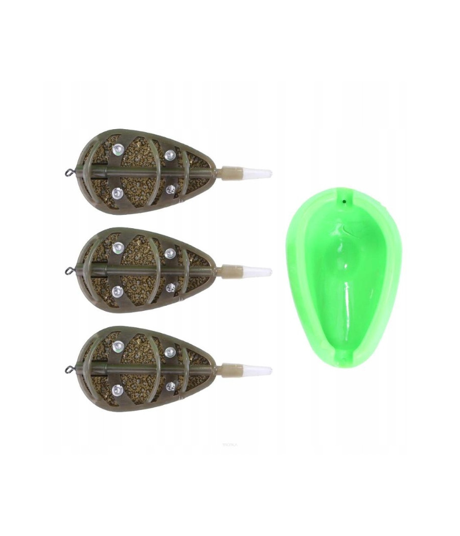 Zestaw koszyków FL Method Feeder 3+1 | 50g 60g 70g + foremka zanętowa Zestaw koszyków FL Method Feeder 3+1 | 50g 60g 70g + foremka zanętowa