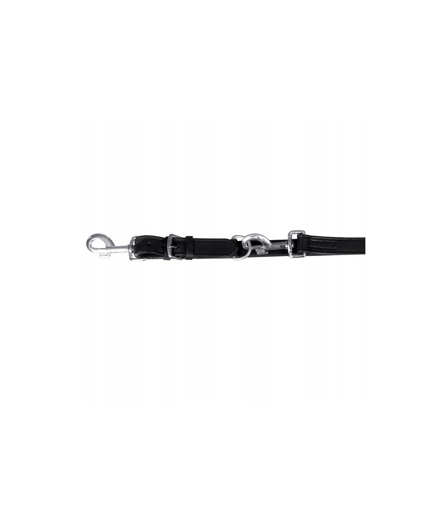 Smycz przepinana Trixie skóra 2.00m/18mm CZARNA M-L