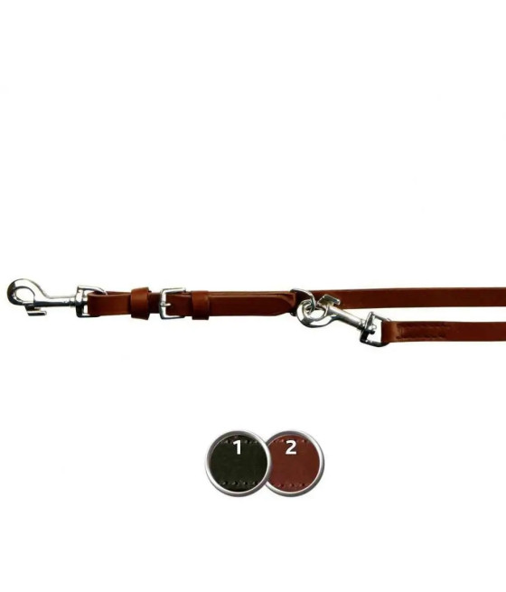 Smycz przepinana Trixie skóra 2.00m/18mm CZARNA M-L