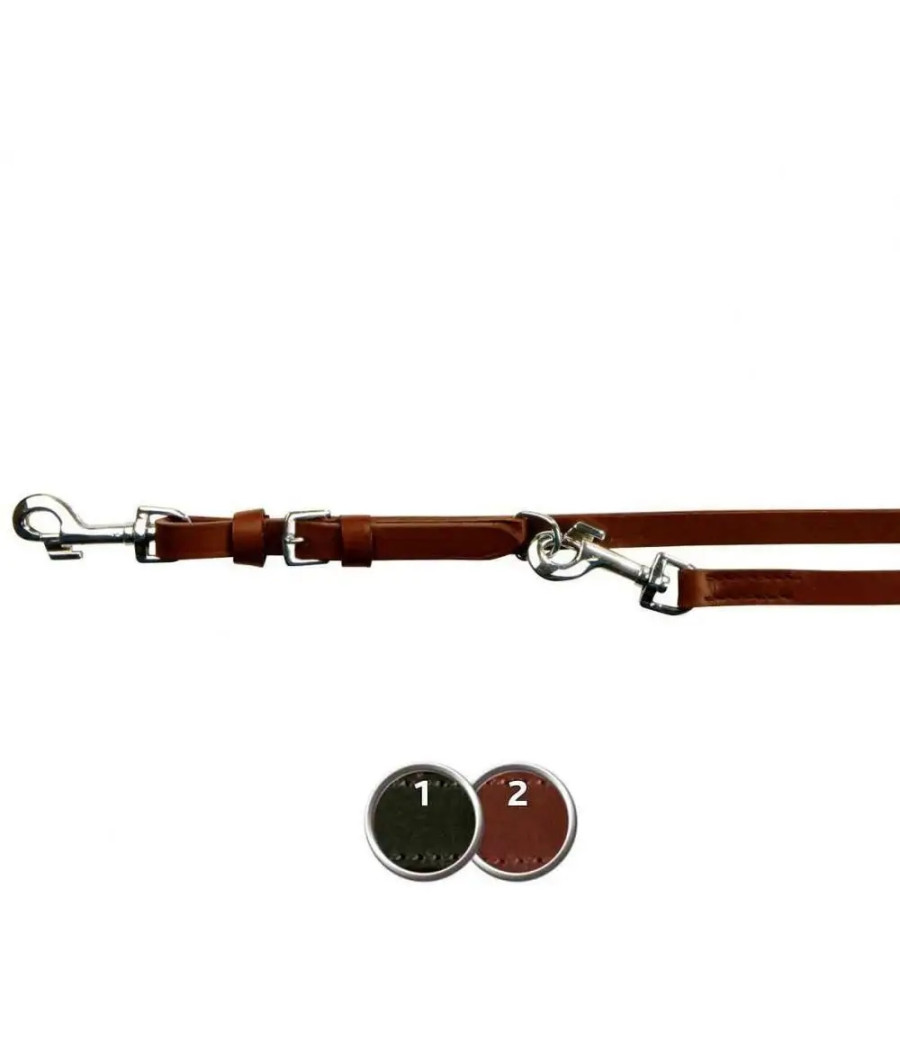 Smycz przepinana Trixie skóra 2.00m/18mm CZARNA M-L