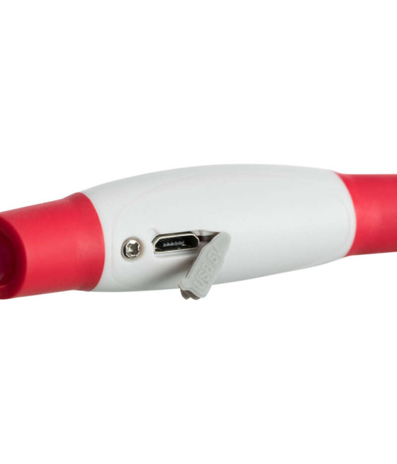 Obroża psa świecąca czerwona LED Trixie 40 cm S-M