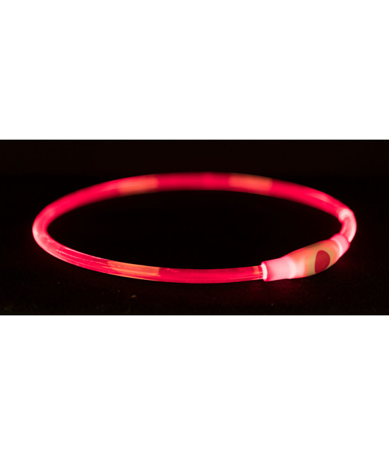 Obroża psa świecąca czerwona LED Trixie 40 cm S-M