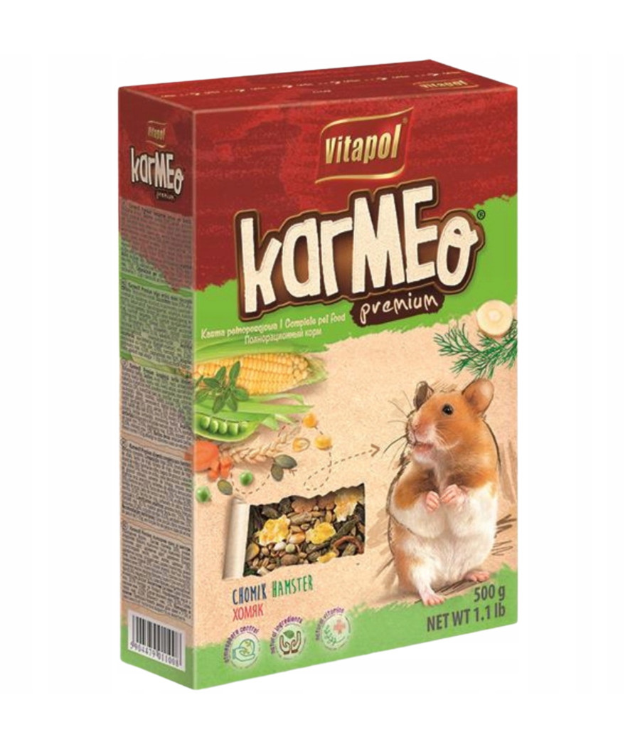 Pokarm karma Karmeo dla chomika 500g gryzonie Pokarm karma Karmeo dla chomika 500g gryzonie