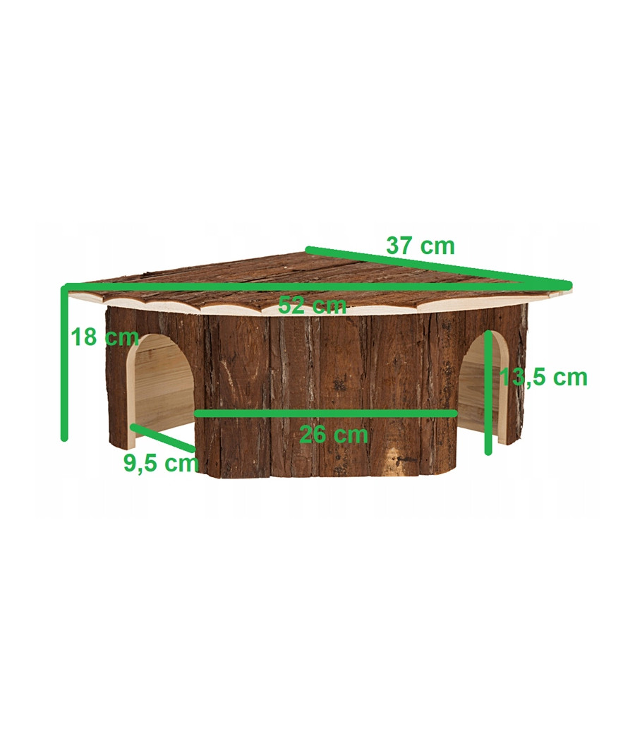 Trixie Domek narożnikowy Natural Living Jesper 52x18x37/37cm