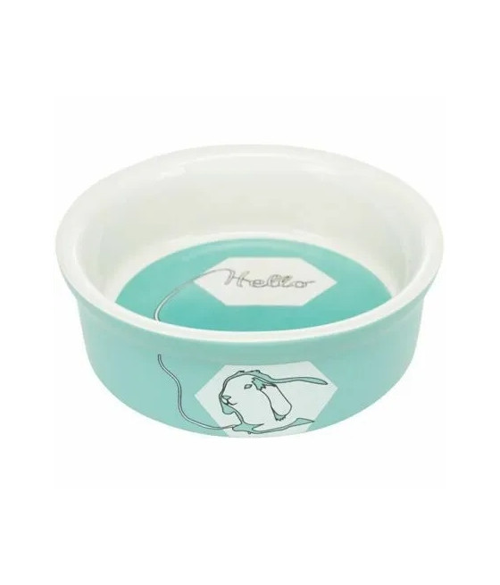 Trixie miska ceramiczna dla królika 240ml zielona