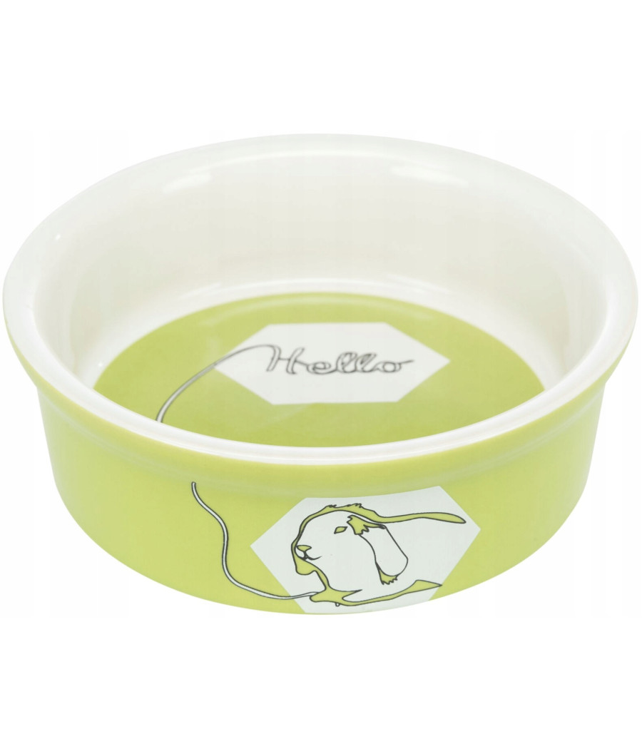 Trixie miska ceramiczna dla królika 240ml zielona