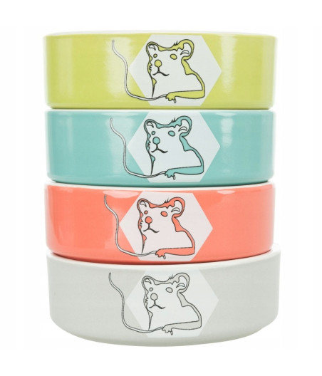 MISKA CERAMICZNA DLA CHOMIKA TRIXIE 90ML SZARA