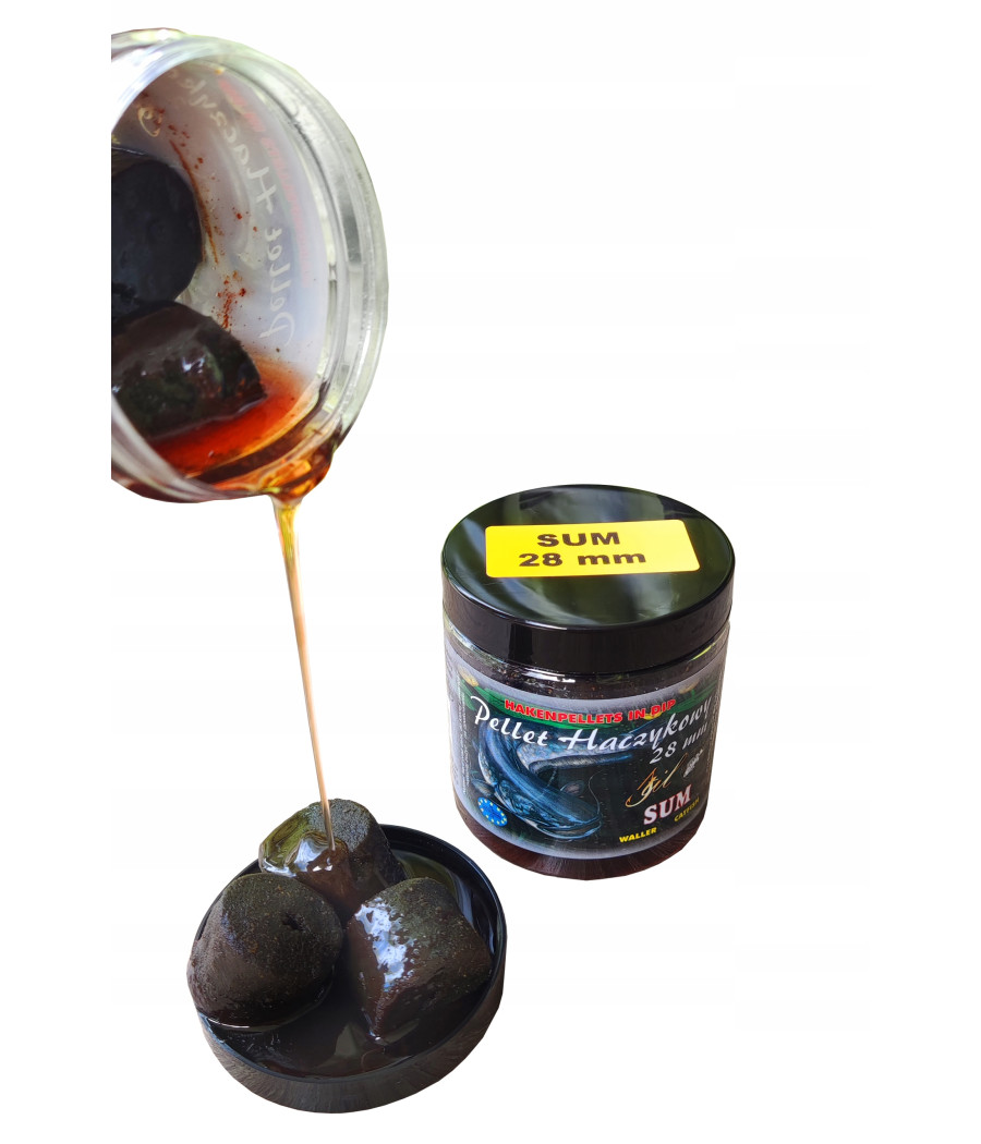 STIL Pellet haczykowy SUM 28mm w DIPIE sumowy zalewa CATFISH WALLER