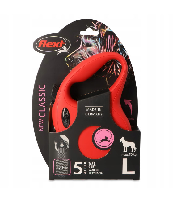 Smycz automatyczna Flexi taśma 5 m - do 50 kg