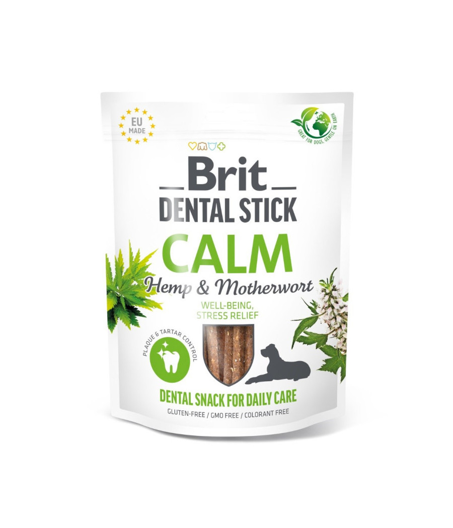 Brit Dental Stick Calm Hemp przysmak dla psa 251g Brit Dental Stick Calm Hemp przysmak dla psa 251g