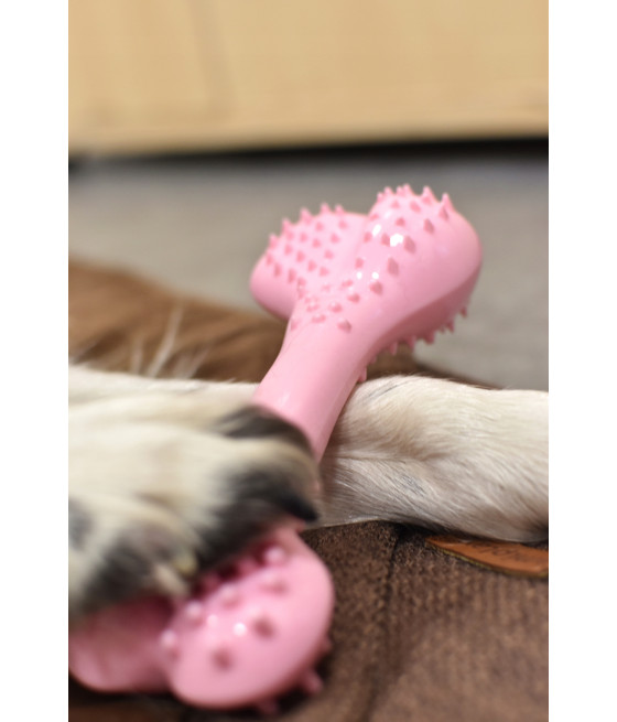 Gryzak dla psa Comfy Dental Bone Strawberry 12,5 cm
