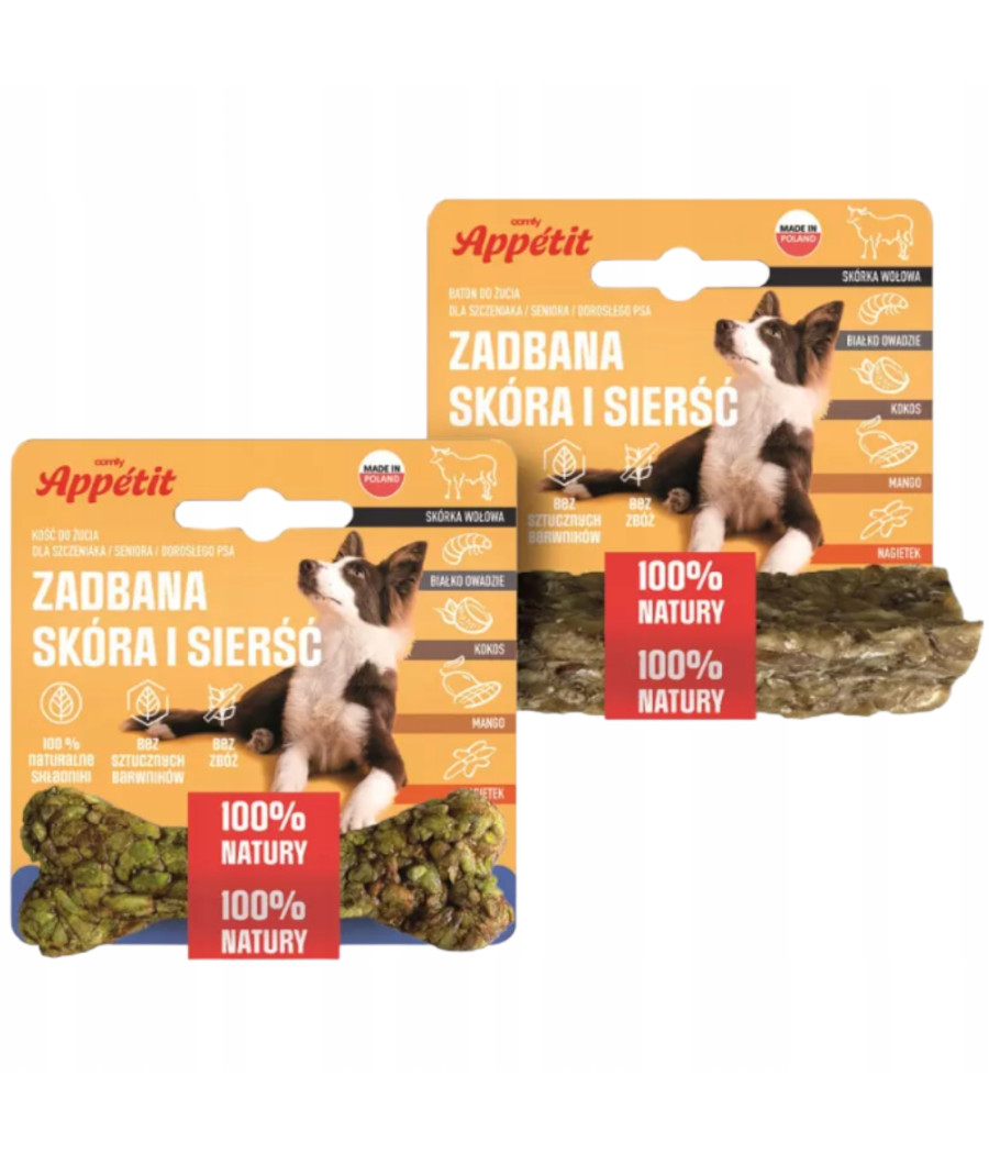 Comfy Gryzak Kość Zdrowa Skóra i Sierść 10cm 35g