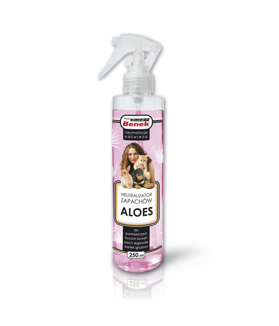 Neutralizator zapachów do kuwety Spray Aloes 250ml Super Benek