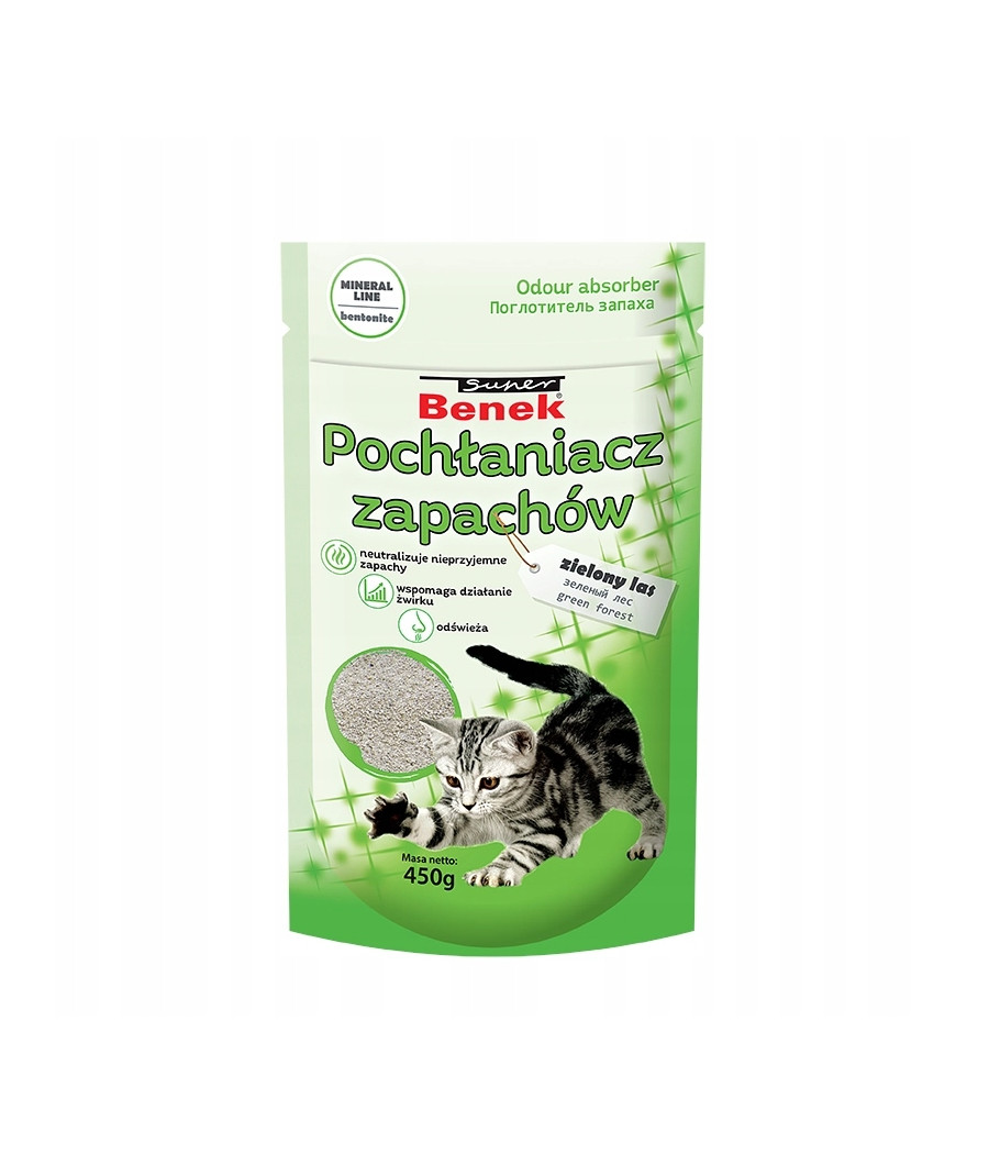 Granulat Super Benek Pochłaniacz zapachów - Zielony Las 450 ml Granulat Super Benek Pochłaniacz zapachów - Zielony Las 450 ml