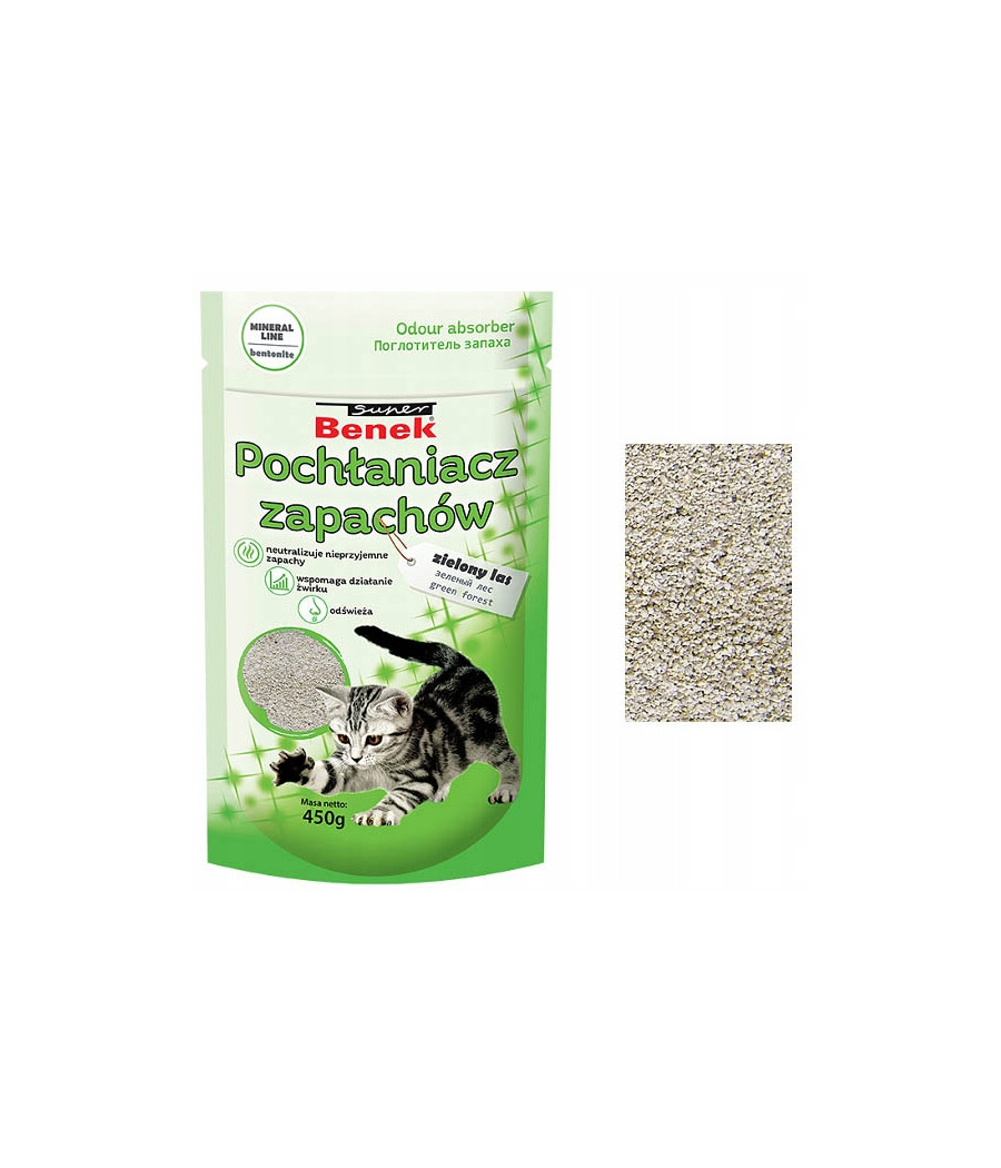 Granulat Super Benek Pochłaniacz zapachów - Zielony Las 450 ml