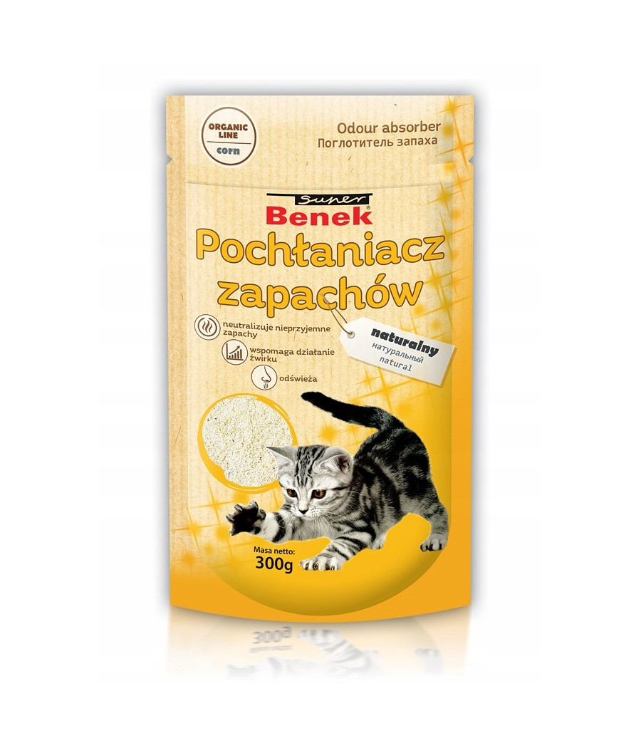 Super Benek POCHŁANIACZ ZAPACHÓW CORN NATURALNY 300G Super Benek POCHŁANIACZ ZAPACHÓW CORN NATURALNY 300G