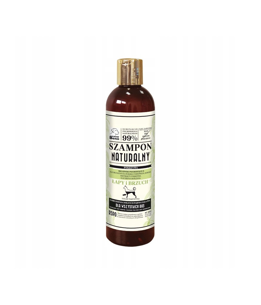 SUPER BENO Szampon Naturalny Łapy i Brzuch dla psa 300ml SUPER BENO Szampon Naturalny Łapy i Brzuch dla psa 300ml