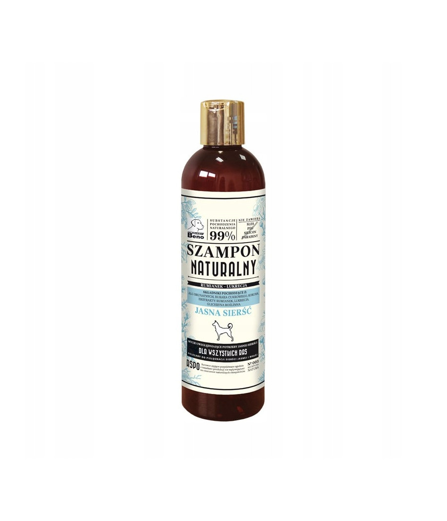 Super Beno Jasna Sierść szampon dla psa 300ml Super Beno Jasna Sierść szampon dla psa 300ml