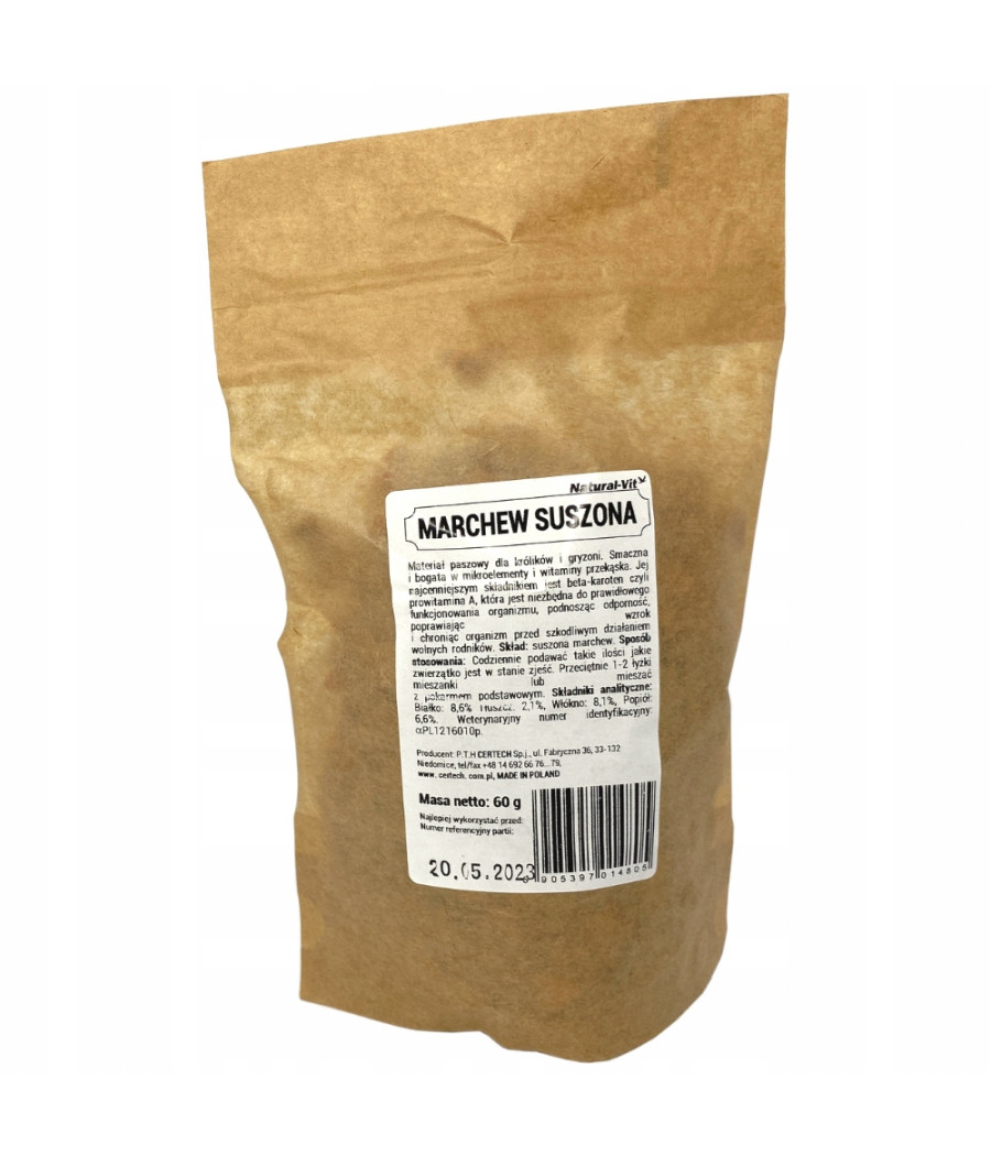 NATURAL VIT 60g marchewka przysmak królika i gryzoni
