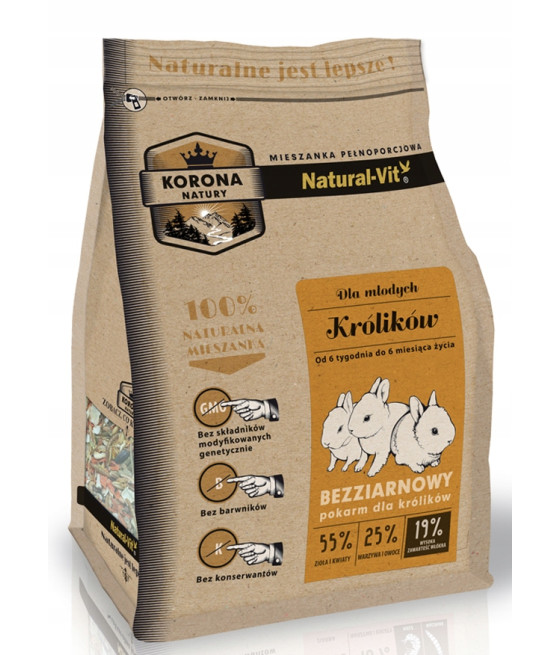 Natural-Vit karma mieszanka 0,75 kg królik junior