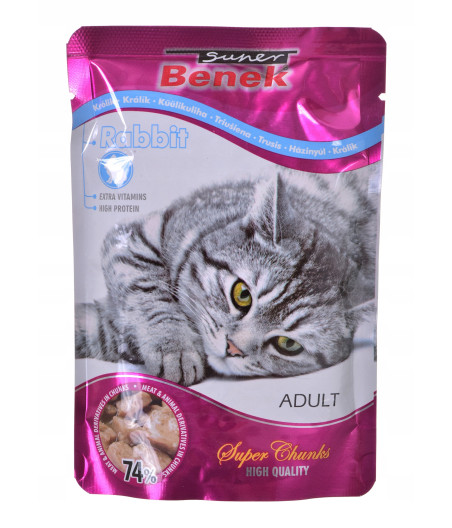 Super Benek karma mokra królik 0,1 kg