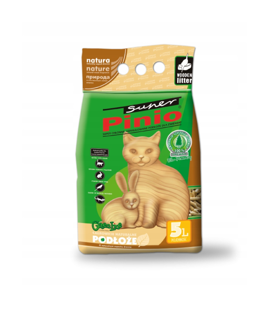 Super Pinio żwirek drewniany 5 l Super Pinio żwirek drewniany 5 l