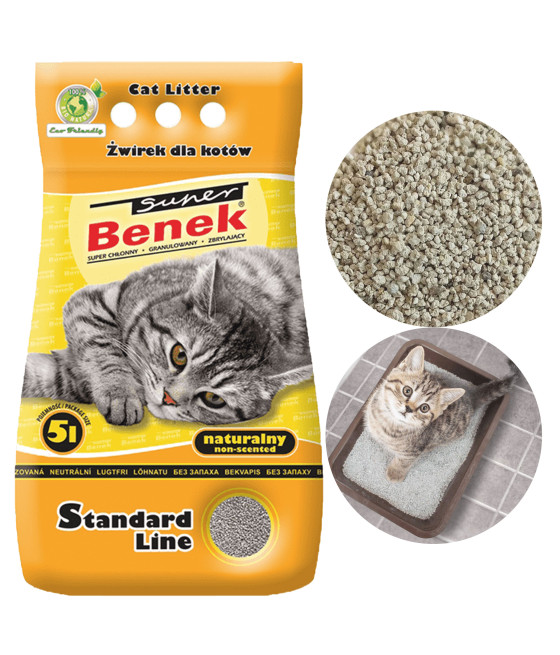 Super Benek żwirek bentonitowy 5 l