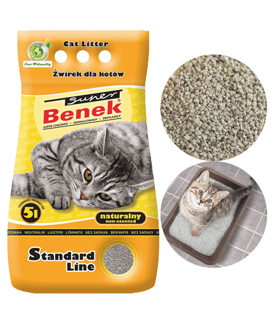 Super Benek żwirek bentonitowy 5 l