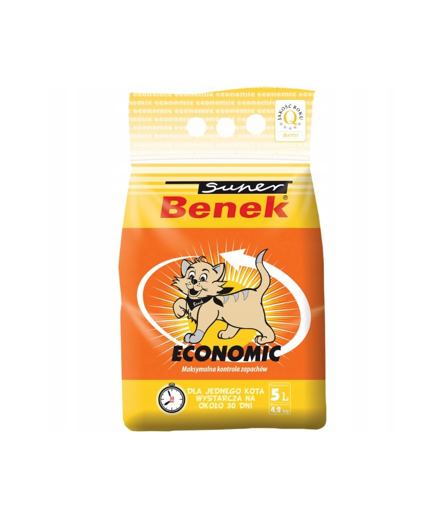 SUPER BENEK ECONOMIC 5L ŻWIREK BENTONITOWY KOTA SUPER BENEK ECONOMIC 5L ŻWIREK BENTONITOWY KOTA