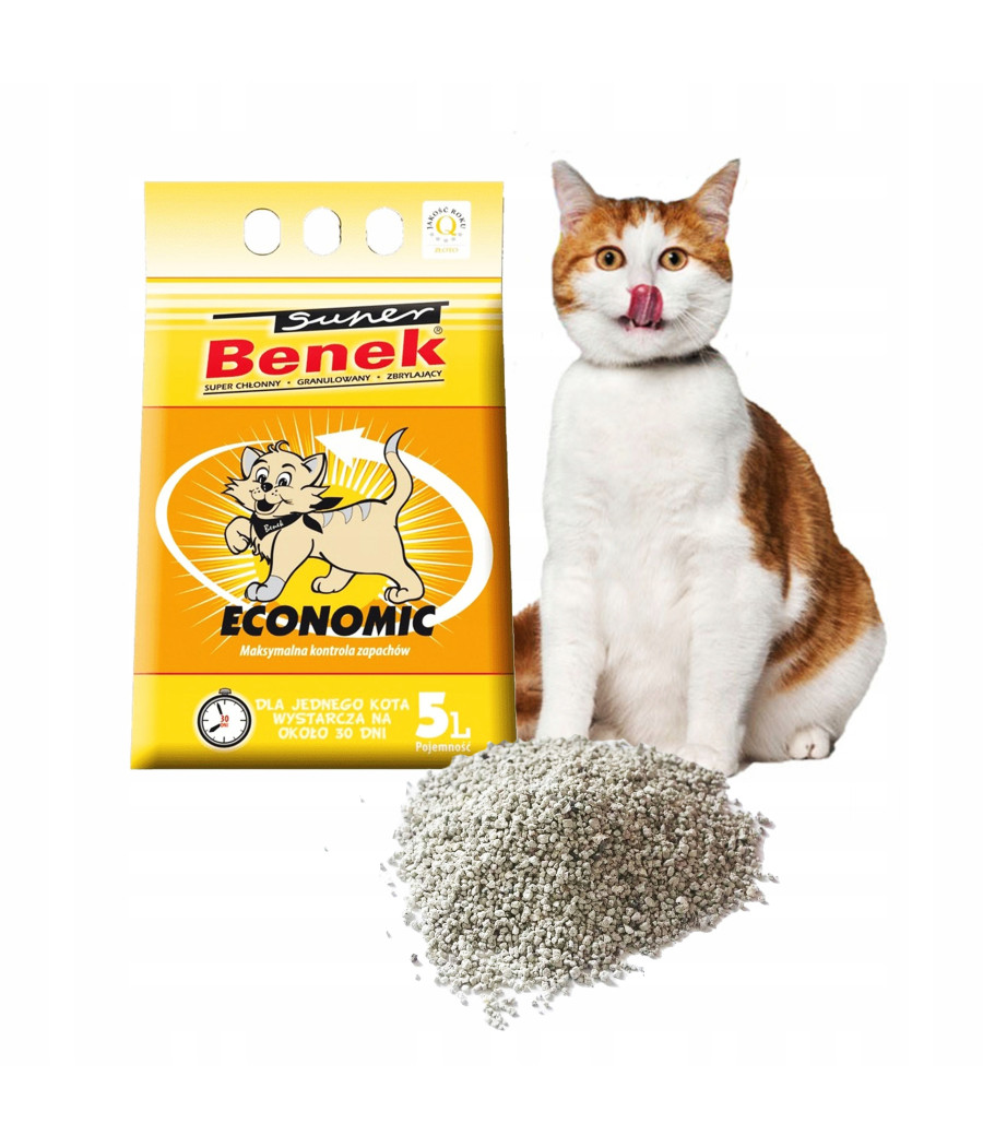SUPER BENEK ECONOMIC 5L ŻWIREK BENTONITOWY KOTA