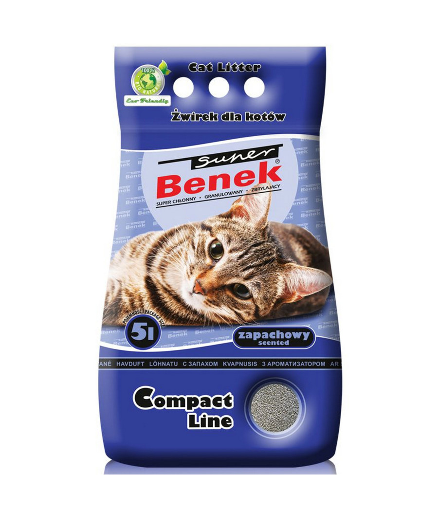 Super Benek żwirek bentonitowy morski 5 l Super Benek żwirek bentonitowy morski 5 l