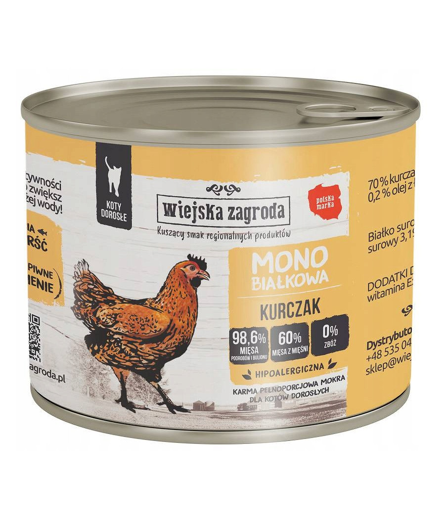 Wiejska Zagroda Monobiałkowa Kurczak 200 g
