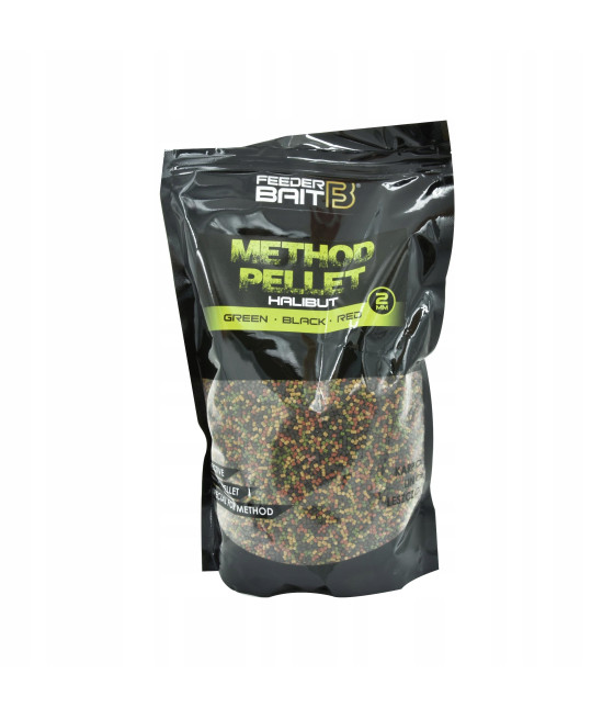 Pellet Feeder Bait Micro Halibut Green Black Red 2mm 800g