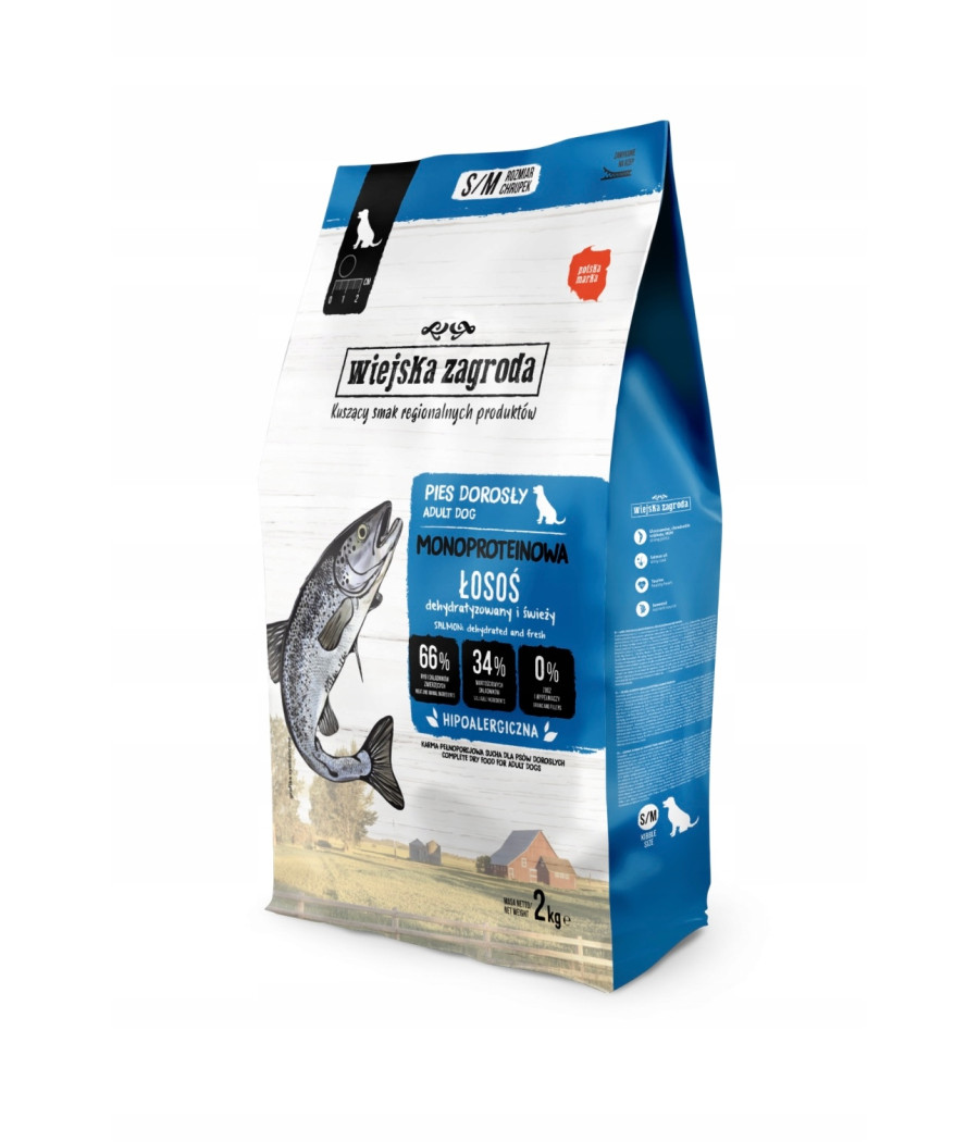 Wiejska Zagroda karma sucha łosoś 2 kg