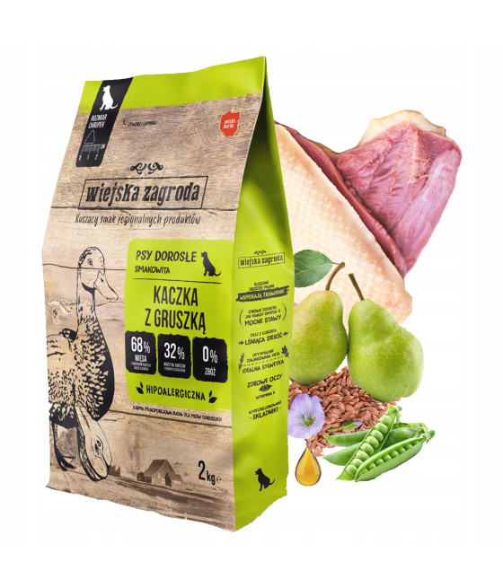 WIEJSKA ZAGRODA KACZKA Z GRUSZKĄ 2KG +