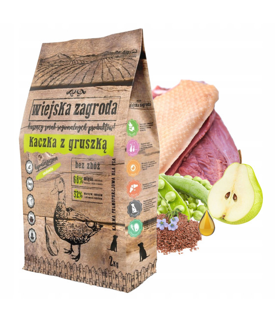 WIEJSKA ZAGRODA KACZKA Z GRUSZKĄ 2KG +