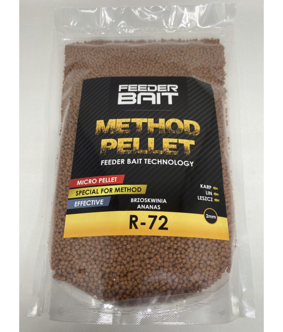 PELLET 2mm R72 Brzoskwinia ANANAS Feeder Bait 800g FB11-17